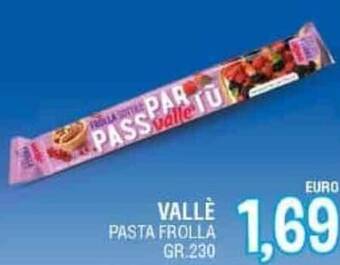 Jolly Market VALLÈ PASTA FROLLA GR.230 offerta