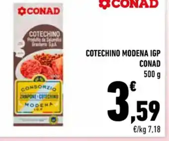 Conad COTECHINO MODENA IGP CONAD 500 g offerta