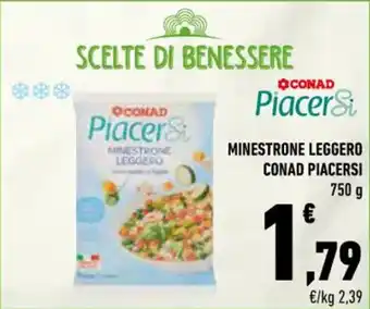 Conad MINESTRONE LEGGERO CONAD PIACERSI 750 g offerta