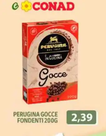 Conad PERUGINA GOCCE FONDENTI 200G offerta