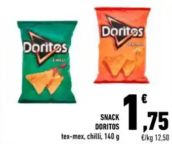 Conad SNACK DORITOS tex-mex, chilli, 140 g offerta