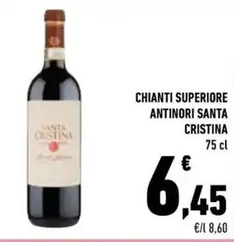Conad CHIANTI SUPERIORE ANTINORI SANTA CRISTINA 75 cl offerta