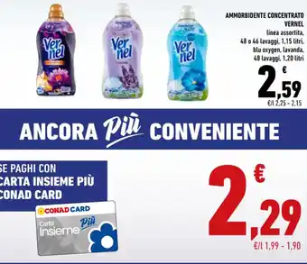 Conad AMMORBIDENTE CONCENTRATO Vernel offerta