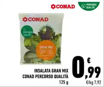 Conad INSALATA GRAN MIX CONAD PERCORSO QUALITÀ 125 g offerta