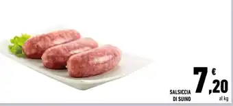 Conad SALSICCIA DI SUINO offerta