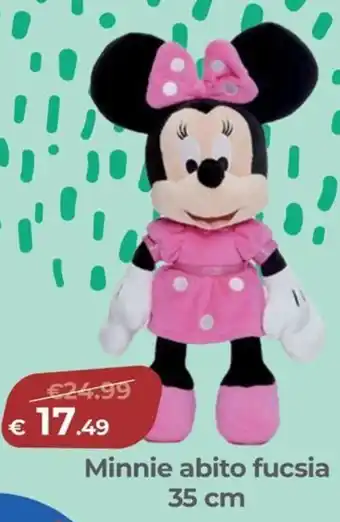 Minnie abito fucsia 35 cm