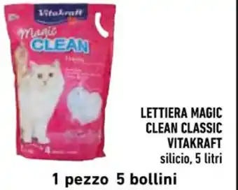 Conad LETTIERA MAGIC CLEAN CLASSIC VITAKRAFT silicio, 5 litri offerta