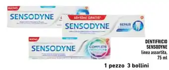 Conad DENTIFRICIO SENSODYNE linea assortita, 75 ml offerta