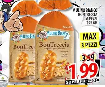 Il Genio Supermercato MULINO BIANCO BONTRECCIA 6 PEZZI 225 GR offerta