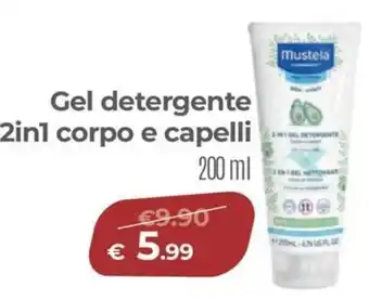 Mustela Gel detergente 2in1 corpo e capelli 200 ml