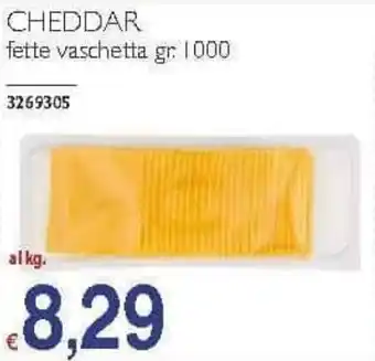 CHEDDAR fette vaschetta gr. 1000