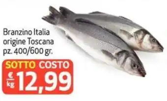 SuperW Branzino Italia origine Toscana pz. 400 / 600 gr offerta