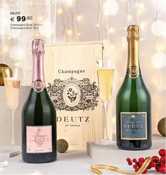 Esselunga DEUTZ Champagne Rosé, 75 cl e Champagne Brut, 75 cl offerta