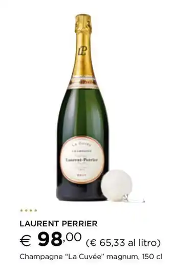Esselunga LAURENT PERRIER Champagne "La Cuvée" magnum, 150 cl offerta