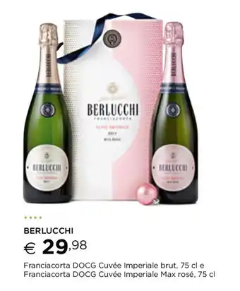 BERLUCCHI Franciacorta DOCG Cuvée Imperiale brut, 75 cl e Franciacorta DOCG Cuvée Imperiale Max rosé, 75 cl