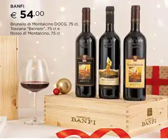 Esselunga BANFI Brunello di Montalcino DOCG, 75 cl, Toscana “Belnero”, 75 cl e Rosso di Montalcino, 75 cl offerta