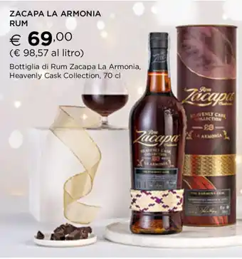 Esselunga ZACAPA LA ARMONIA RUM 70 cl offerta
