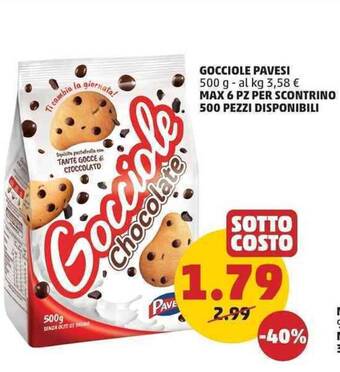 PENNY GOCCIOLE PAVESI 500 g offerta