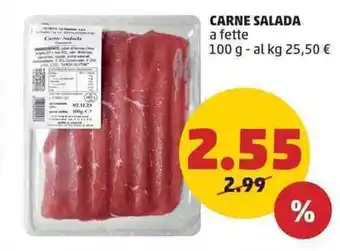 PENNY CARNE SALADA a fette 100 g offerta