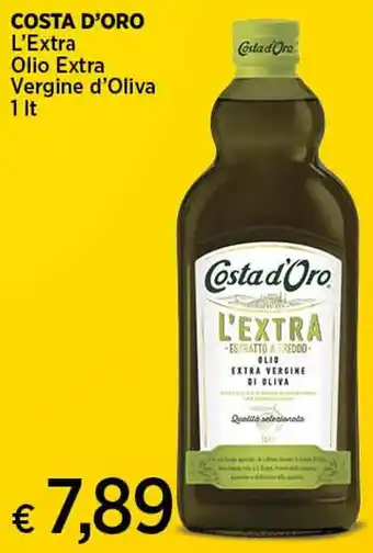 Coop COSTA D'ORO L'Extra Olio Extra Vergine d'Oliva 1 It offerta