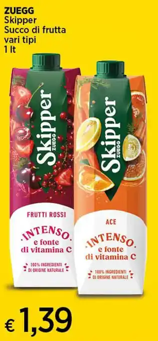 Coop ZUEGG Skipper Succo di frutta vari tipi 1 It offerta