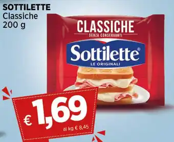 Coop SOTTILETTE Classiche 200 g offerta