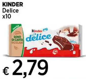 Coop KINDER Delice x10 offerta