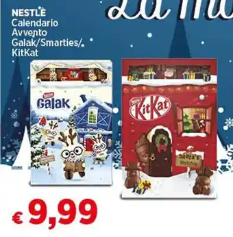 Coop NESTLÉ Calendario Avvento Galak/Smarties/ KitKat offerta
