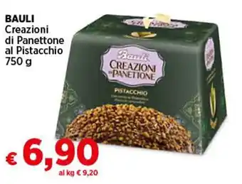 Coop BAULI Creazioni di Panettone al Pistacchio 750 g offerta