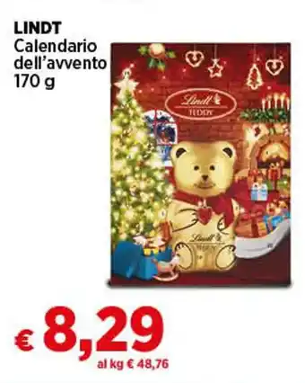 Coop LINDT Calendario dell'avvento 170 g offerta
