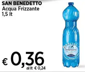 Coop SAN BENEDETTO Acqua Frizzante 1,5 It offerta