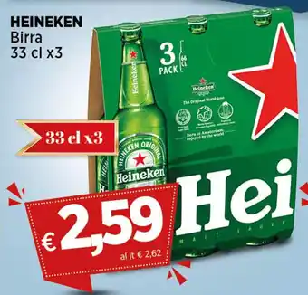 Coop HEINEKEN Birra 33 cl x3 offerta