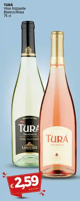 Coop TURÁ Vino frizzante Bianco/Rosa 75 cl offerta