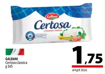 A&O GALBANI Certosa classica g 165 offerta