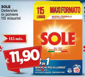 Coop SOLE Detersivo in polvere 115 misurini offerta