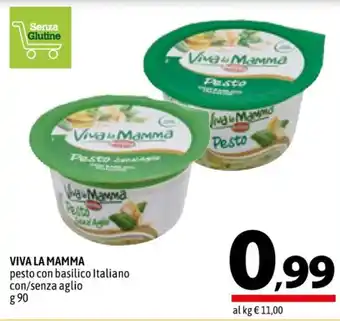 A&O VIVA LA MAMMA pesto con basilico Italiano con/senza aglio g 90 offerta