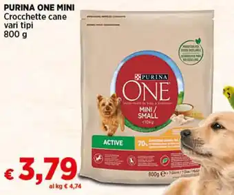 Coop PURINA ONE MINI Crocchette cane vari tipi 800 g offerta