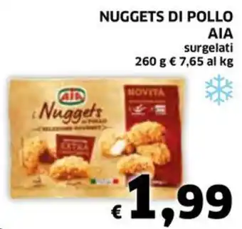 Ecu Discount NUGGETS DI POLLO AIA surgelati 260 g offerta