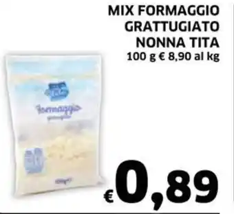 MIX FORMAGGIO GRATTUGIATO NONNA TITA 100 g