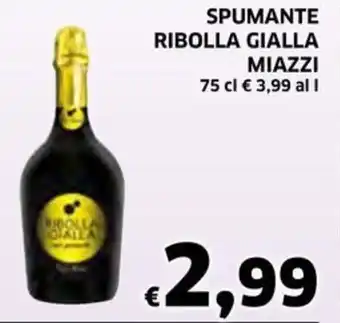 Ecu Discount SPUMANTE RIBOLLA GIALLA MIAZZI 75 cl offerta