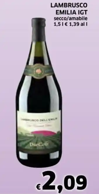 Ecu Discount LAMBRUSCO EMILIA IGT secco/amabile 1,5 l offerta