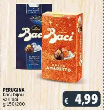 Deco Supermercati PERUGINA baci bijou vari tipi g 150/200 offerta