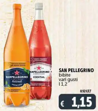 Deco Supermercati SAN PELLEGRINO bibite vari gusti l 1,2 offerta