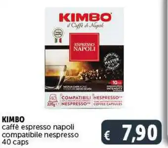 Deco Supermercati KIMBO caffè espresso napoli compatibile nespresso 40 caps offerta