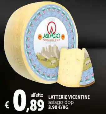Deco Supermercati LATTERIE VICENTINE asiago dop offerta
