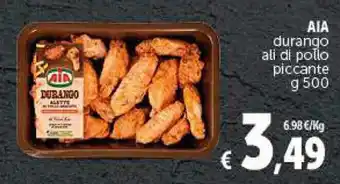 Deco Supermercati AIA durango ali di pollo piccante g 500 offerta