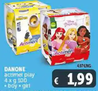 Deco Supermercati DANONE actimel play 4xg 100 • boy • girl offerta