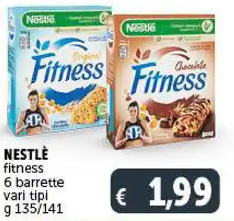 Deco Supermercati NESTLÈ fitness 6 barrette vari tipi g 135/141 offerta