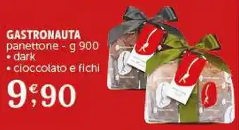 Deco Supermercati GASTRONAUTA panettone - g 900 • dark • cioccolato e fichi offerta