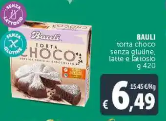 Deco Supermercati BAULI torta choco senza glutine, latte e lattosio g 420 offerta